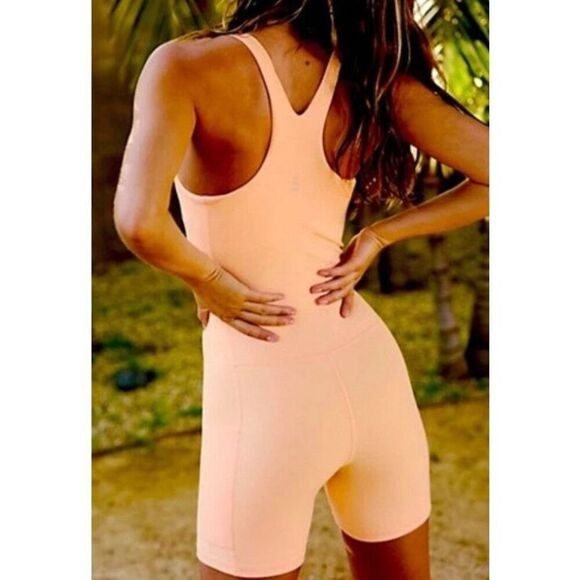FP Movement OB1980390 Womens Sz S Coral/Orange Never Better One Piece Runsie - Picture 11 of 11